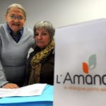 Danièle Charras et Marie-Hélène Fauré, présidente de l'association les Amandiers et coordinatrice.